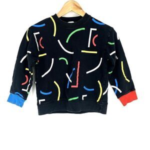 Stella McCartney Kids Sweatshirt Size 8 Years Boys Girls Abstract Line Print
